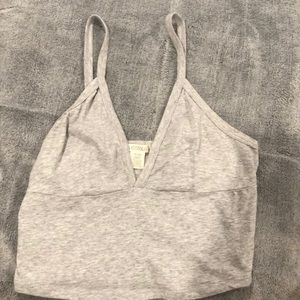 Grey crop top